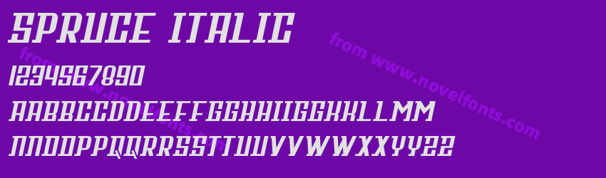 Spruce ItalicPreview Spruce ItalicPreview