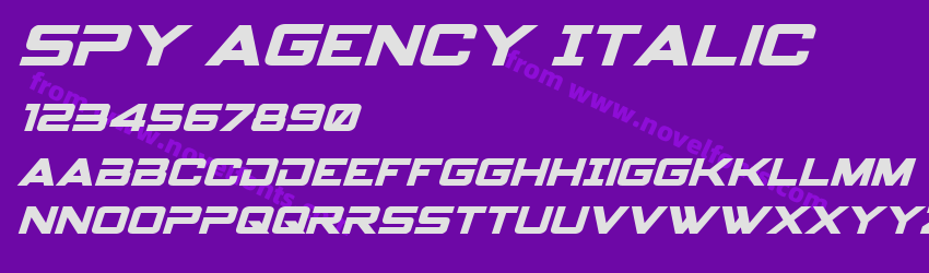 Spy Agency ItalicPreview Spy Agency ItalicPreview
