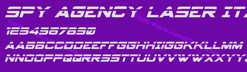 Spy Agency Laser ItalicPreview Spy Agency Laser ItalicPreview