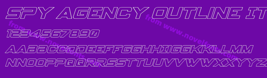 Spy Agency Outline ItalicPreview Spy Agency Outline ItalicPreview