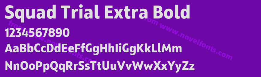 Squad Trial Extra BoldPreview Squad Trial Extra BoldPreview