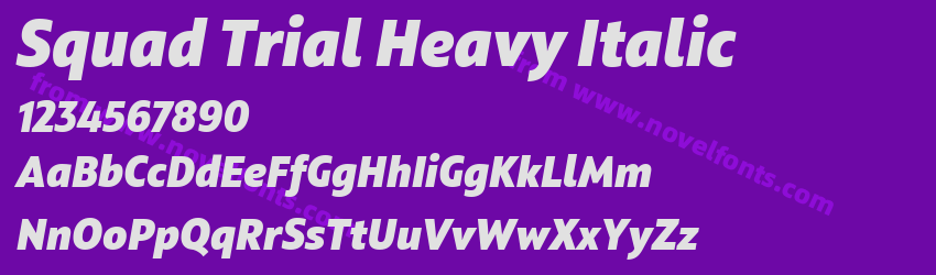Squad Trial Heavy ItalicPreview