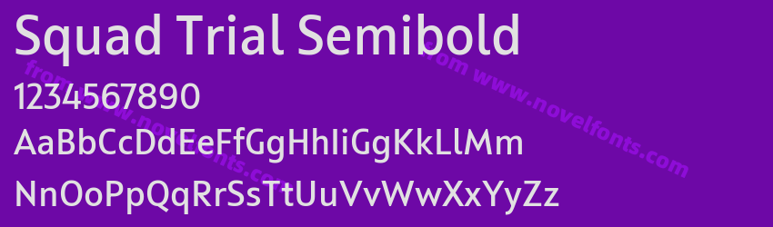 Squad Trial SemiboldPreview Squad Trial SemiboldPreview