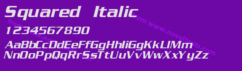 Squared ItalicPreview Squared ItalicPreview