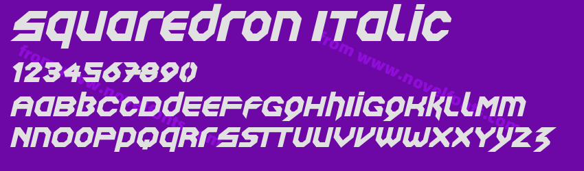 Squaredron ItalicPreview Squaredron ItalicPreview