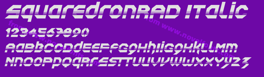 SquaredronRAD ItalicPreview SquaredronRAD ItalicPreview