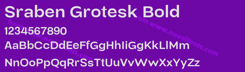 Sraben Grotesk BoldPreview