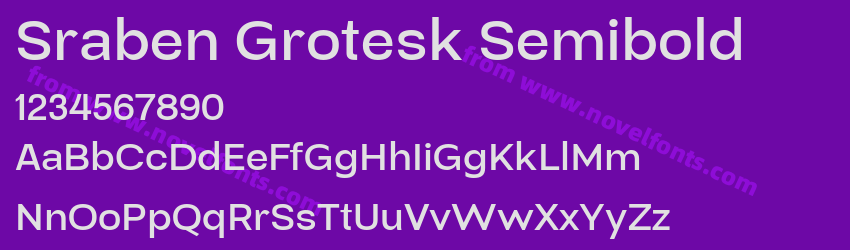 Sraben Grotesk SemiboldPreview Sraben Grotesk SemiboldPreview