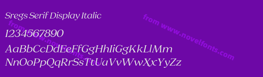 Sregs Serif Display ItalicPreview Sregs Serif Display ItalicPreview
