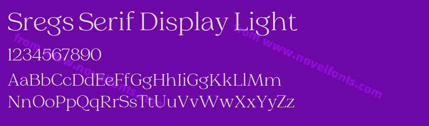 Sregs Serif Display LightPreview Sregs Serif Display LightPreview