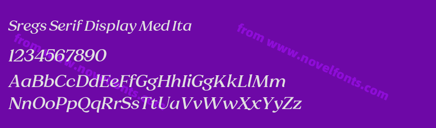 Sregs Serif Display Med ItaPreview Sregs Serif Display Med ItaPreview