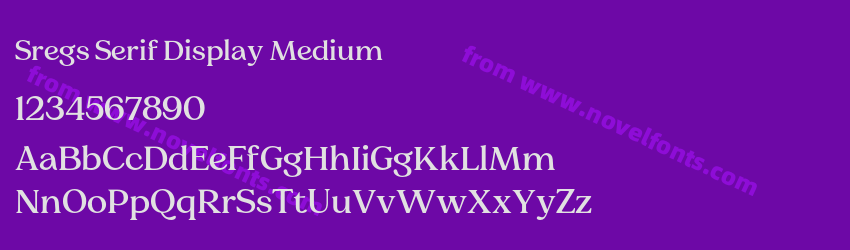 Sregs Serif Display MediumPreview Sregs Serif Display MediumPreview