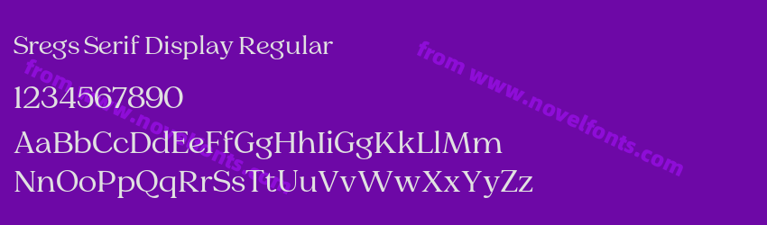 Sregs Serif Display RegularPreview
