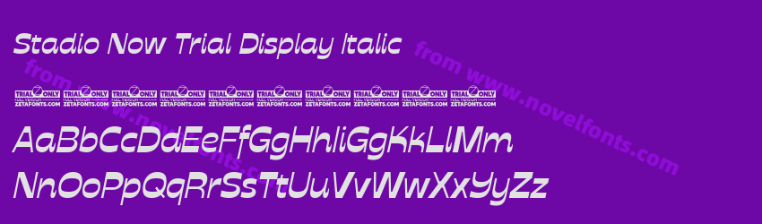 Stadio Now Trial Display ItalicPreview Stadio Now Trial Display ItalicPreview