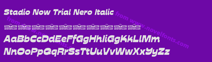 Stadio Now Trial Nero ItalicPreview Stadio Now Trial Nero ItalicPreview