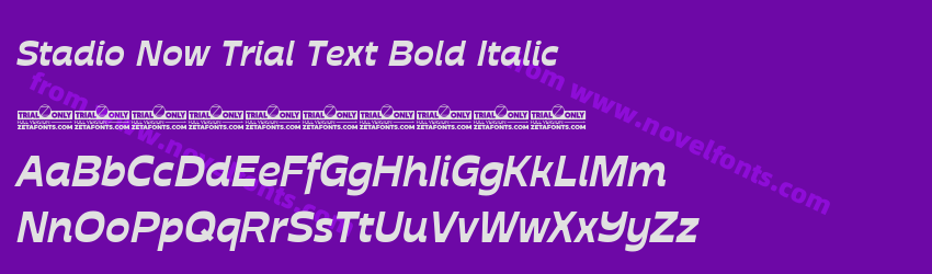 Stadio Now Trial Text Bold ItalicPreview Stadio Now Trial Text Bold ItalicPreview