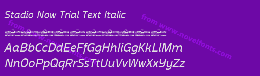 Stadio Now Trial Text ItalicPreview Stadio Now Trial Text ItalicPreview