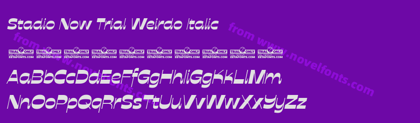 Stadio Now Trial Weirdo ItalicPreview