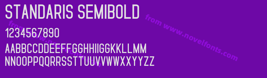 Standaris SemiboldPreview Standaris SemiboldPreview