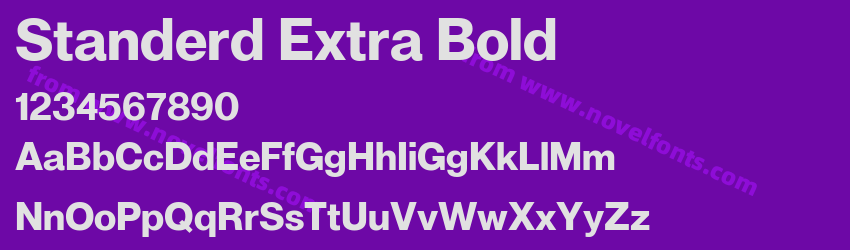 Standerd Extra BoldPreview Standerd Extra BoldPreview