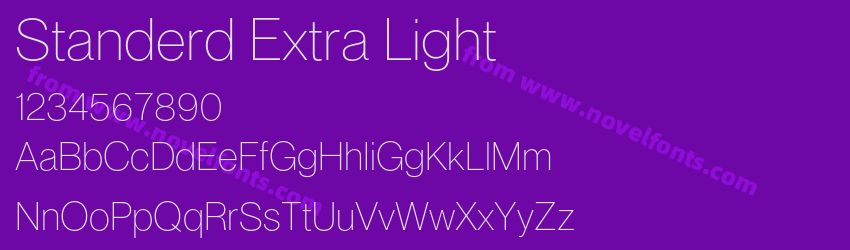 Standerd Extra LightPreview Standerd Extra LightPreview