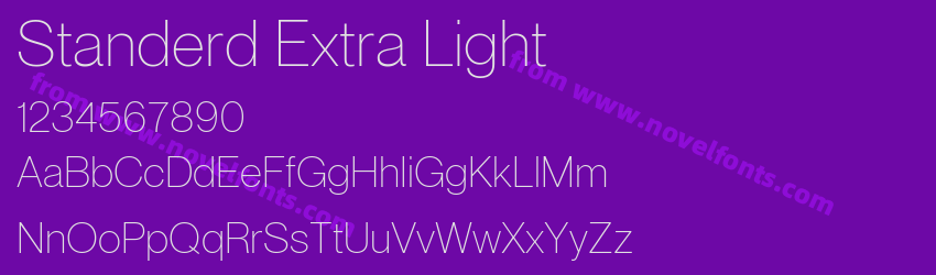 Standerd Extra LightPreview Standerd Extra LightPreview