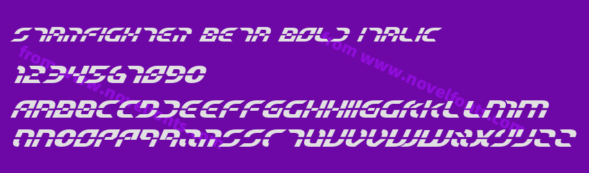 Starfighter Beta Bold ItalicPreview Starfighter Beta Bold ItalicPreview