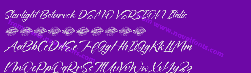 Starlight Beturock DEMO VERSION ItalicPreview Starlight Beturock DEMO VERSION ItalicPreview