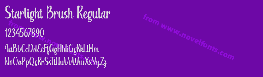 Starlight Brush RegularPreview Starlight Brush RegularPreview