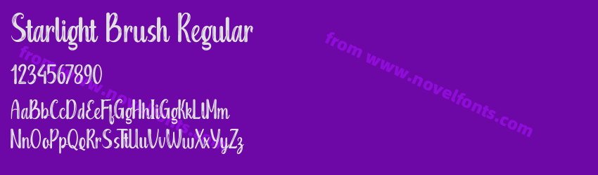 Starlight Brush RegularPreview Starlight Brush RegularPreview