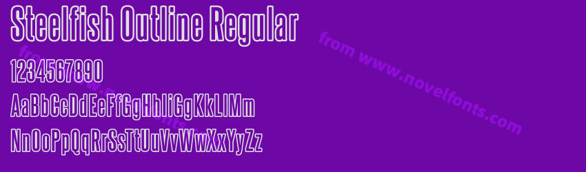 Steelfish Outline RegularPreview Steelfish Outline RegularPreview