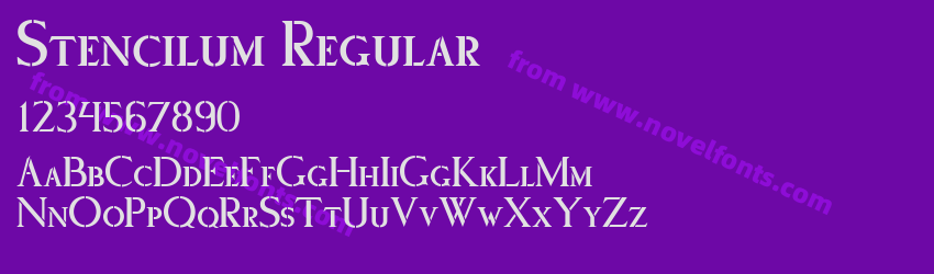 Stencilum RegularPreview Stencilum RegularPreview