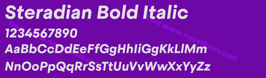 Steradian Bold ItalicPreview Steradian Bold ItalicPreview