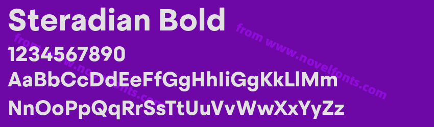 Steradian BoldPreview Steradian BoldPreview