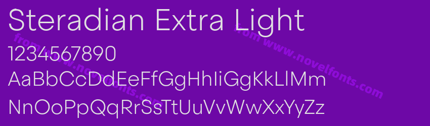 Steradian Extra LightPreview Steradian Extra LightPreview