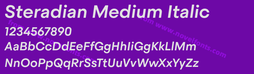 Steradian Medium ItalicPreview Steradian Medium ItalicPreview