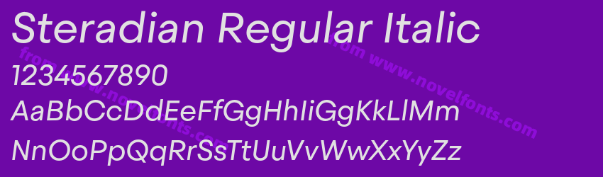 Steradian Regular ItalicPreview Steradian Regular ItalicPreview