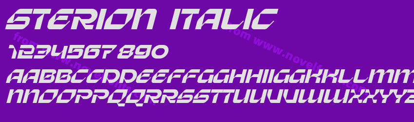 Sterion ItalicPreview Sterion ItalicPreview