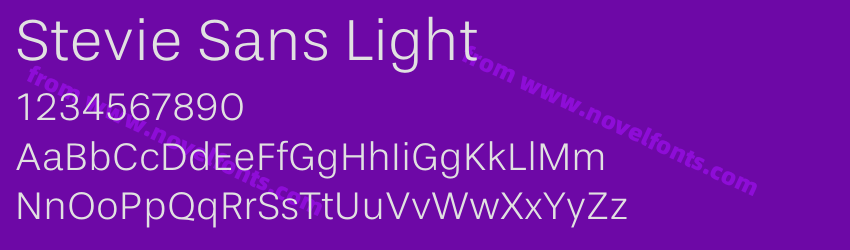 Stevie Sans LightPreview Stevie Sans LightPreview