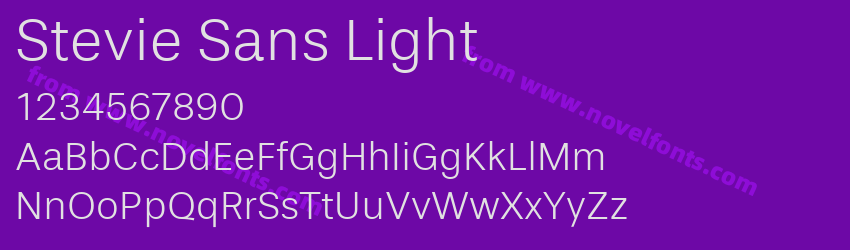 Stevie Sans LightPreview Stevie Sans LightPreview
