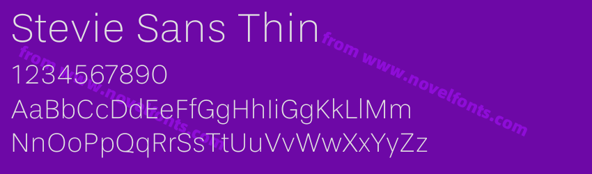 Stevie Sans ThinPreview Stevie Sans ThinPreview