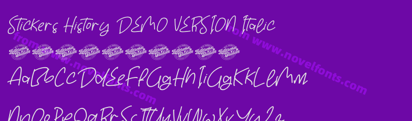Stickers History DEMO VERSION ItalicPreview Stickers History DEMO VERSION ItalicPreview
