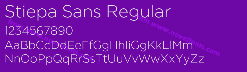 Stiepa Sans RegularPreview Stiepa Sans RegularPreview