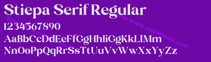 Stiepa Serif RegularPreview Stiepa Serif RegularPreview