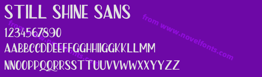 Still Shine SansPreview Still Shine SansPreview