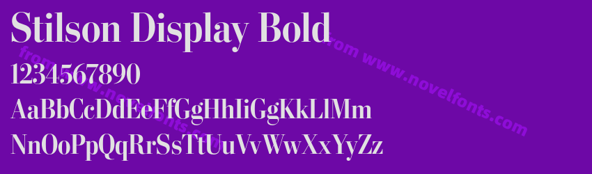 Stilson Display BoldPreview Stilson Display BoldPreview