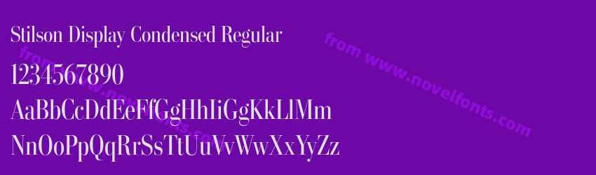 Stilson Display Condensed RegularPreview Stilson Display Condensed RegularPreview