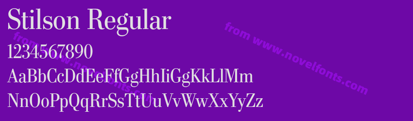 Stilson RegularPreview Stilson RegularPreview