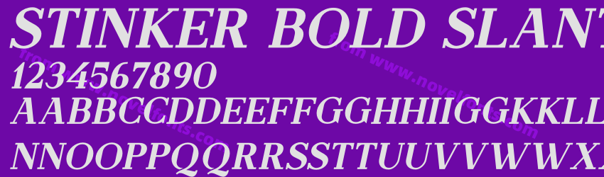 Stinker Bold SlantPreview Stinker Bold SlantPreview