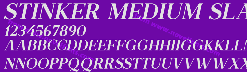 Stinker Medium SlantPreview Stinker Medium SlantPreview